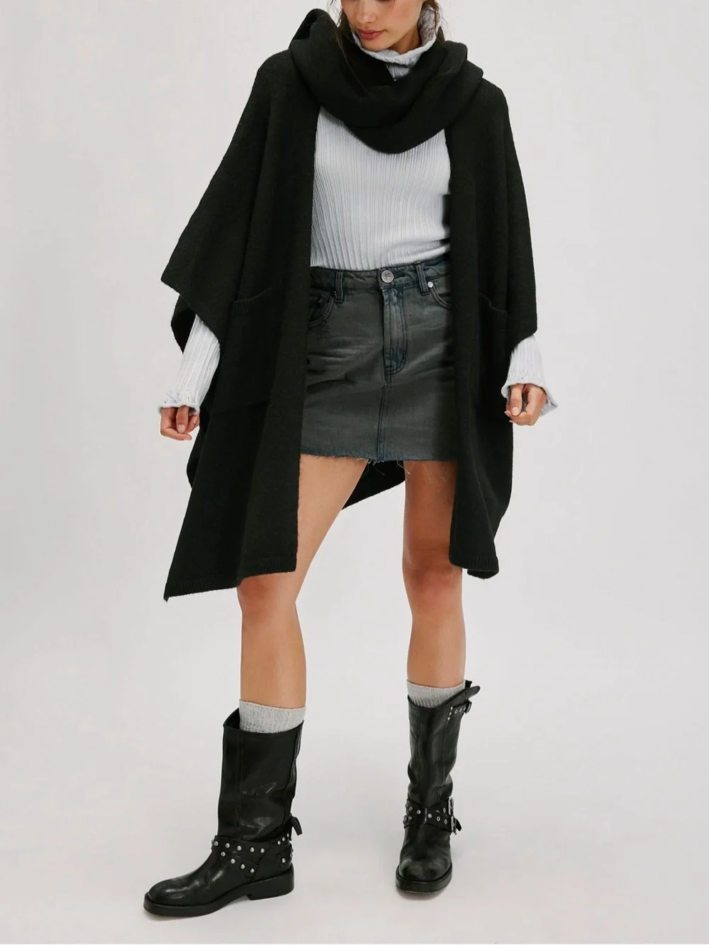 Free People Ellie Scarf Wrap Duster